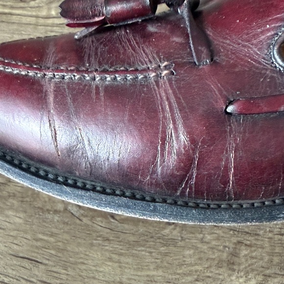 ALDEN Men\'s Burgundy Leather Loafers size 9.5